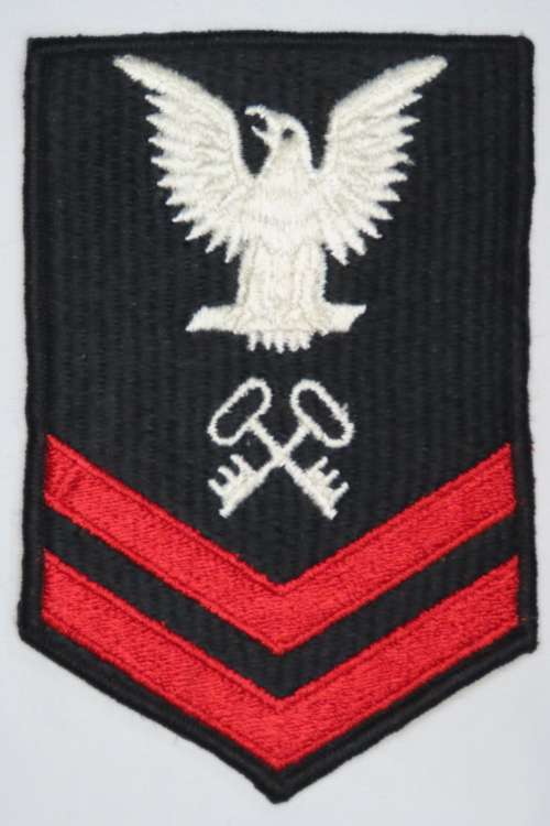 United States Navy Petty Officer 2nd Class Rank Insignia Patch E5, Logistics Specialist
