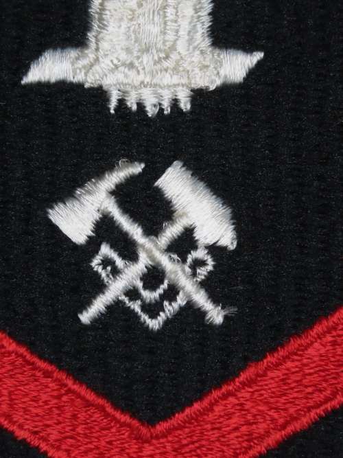 United States Navy Petty Officer 2nd Class Rank Insignia Patch E5, Hull Maintenance Technician