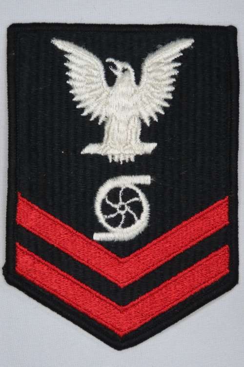 United States Navy Petty Officer 2nd Class Rank Insignia Patch E5, Gas Turbine System Technician