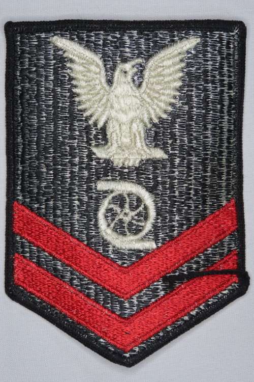United States Navy Petty Officer 2nd Class Rank Insignia Patch E5, Gas Turbine System Technician