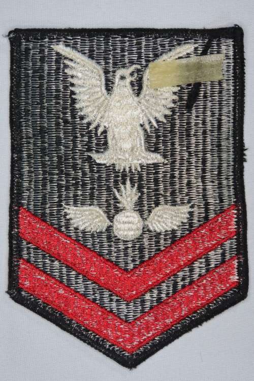 United States Navy Petty Officer 2nd Class Rank Insignia Patch E5, Aviation Ordnanceman