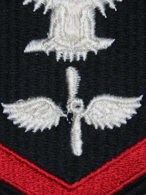 United States Navy Petty Officer 3rd Class Rank Insignia Patch E4, Aviation Machinist`s Mate