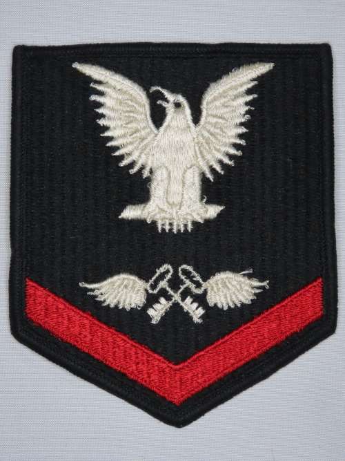 United States Navy Petty Officer 3rd Class Rank Insignia Patch E4, Aviation Storekeeper