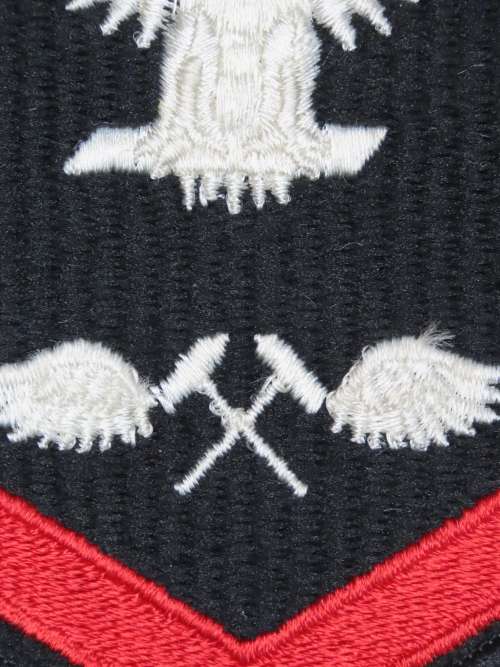 United States Navy Petty Officer 3rd Class Rank Insignia Patch E4, Aviation Structural Mechanic
