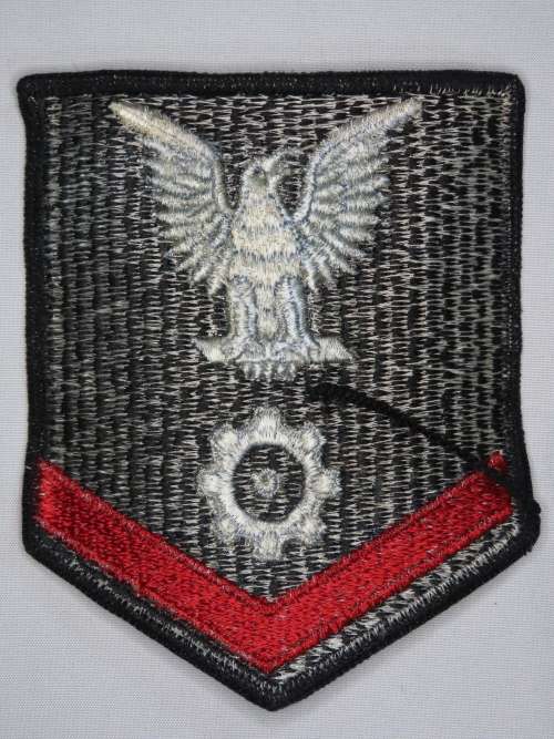 United States Navy Petty Officer 3rd Class Rank Insignia Patch E4, Engineman