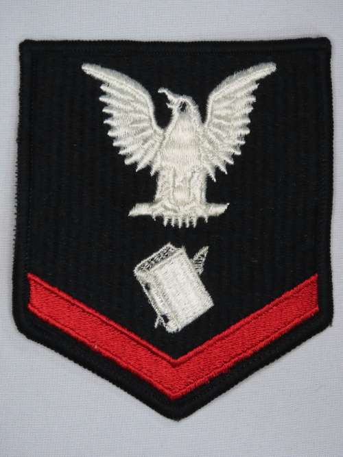 United States Navy Petty Officer 3rd Class Rank Insignia Patch E4, Personnel Specialist