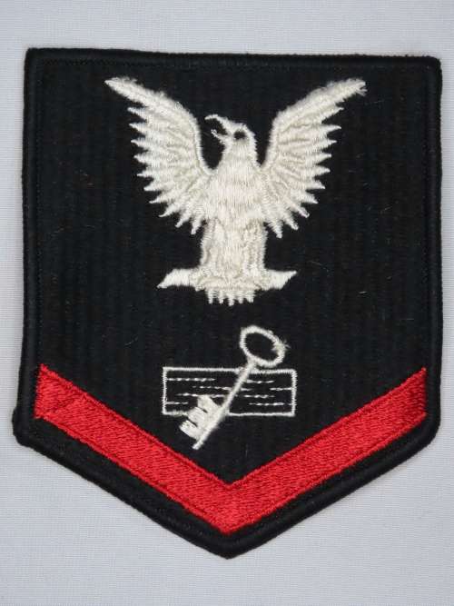 United States Navy Petty Officer 3rd Class Rank Insignia Patch E4, Disbursing Clerk