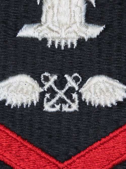 United States Navy Petty Officer 2nd Class Rank Insignia Patch E5, Aviation Boatswain`s Mate