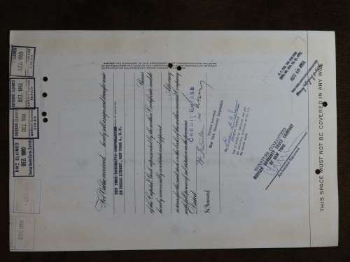 Pennsylvania Railroad Company, Stock Certificate, 1958, 10 Shares