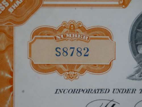 Pennsylvania Railroad Company, Stock Certificate, 1958, 10 Shares