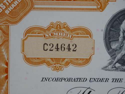 Pennsylvania Railroad Company, Stock Certificate, 1965, 25 Shares