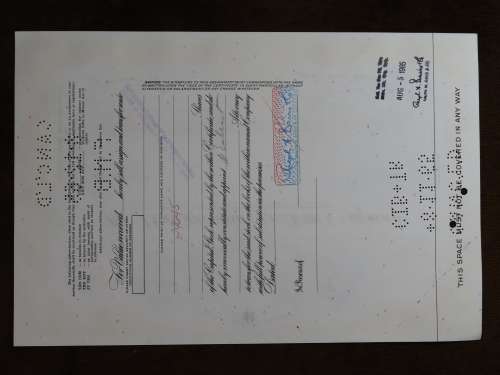 Pennsylvania Railroad Company, Stock Certificate, 1965, 25 Shares