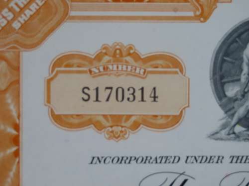 Pennsylvania Railroad Company, Stock Certificate, 1965, 3 Shares