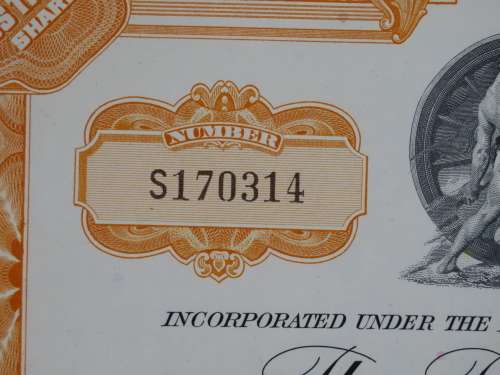 Pennsylvania Railroad Company, Stock Certificate, 1965, 3 Shares