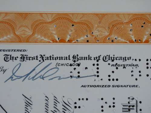Pennsylvania Railroad Company, Stock Certificate, 1965, 25 Shares