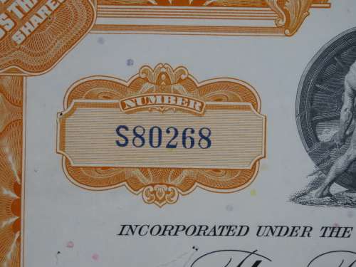 Pennsylvania Railroad Company, Stock Certificate, 1961, 25 Shares