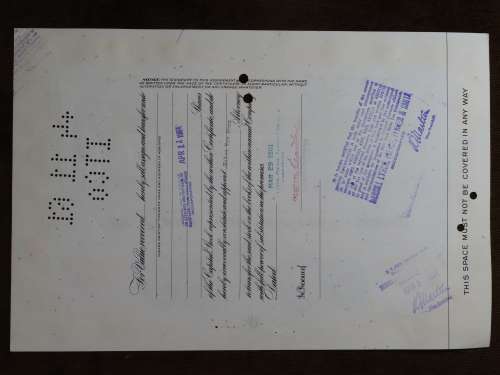 Pennsylvania Railroad Company, Stock Certificate, 1961, 25 Shares