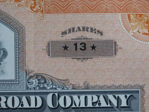 Set of Two Pennsylvania Railroad Company, Stock Certificates, 1952 to 1961