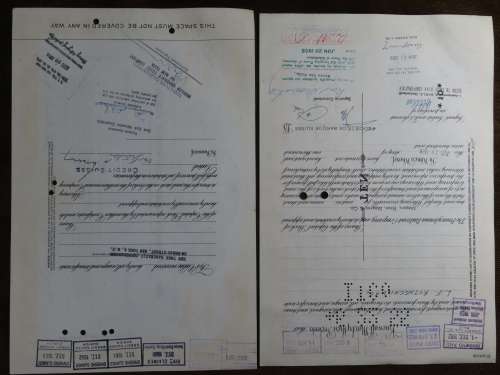 Set of Two Pennsylvania Railroad Company, Stock Certificates, 1952 to 1958