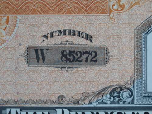 Pennsylvania Railroad Company, Stock Certificate, 1952 , 6 Shares