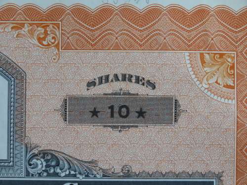 Pennsylvania Railroad Company, Stock Certificate, 1952 , 10 Shares