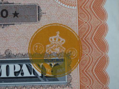 Pennsylvania Railroad Company, Stock Certificate, 1952 , 10 Shares