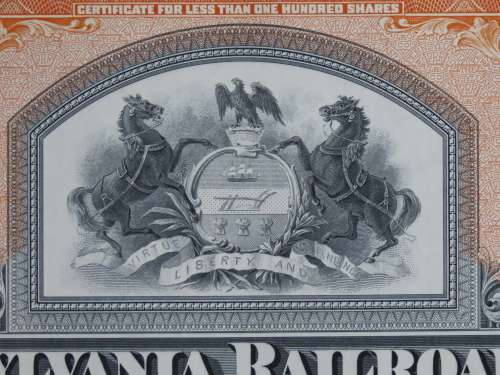 Pennsylvania Railroad Company, Stock Certificate, 1952 , 10