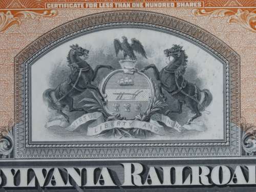 Pennsylvania Railroad Company, Stock Certificate, 1952 , 5