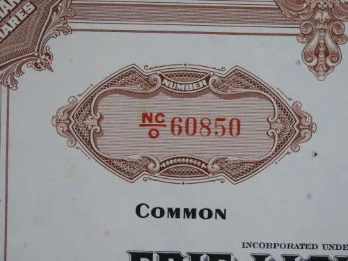 Erie Lackawanna Railroad Company, Stock Certificate, 1965, 10 Shares