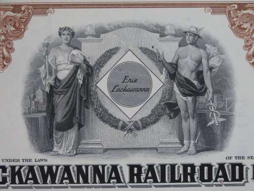Erie Lackawanna Railroad Company, Stock Certificate, 1965, 50 Shares