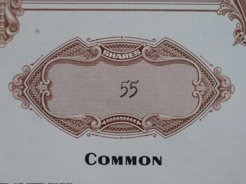 Erie Lackawanna Railroad Company, Stock Certificate, 1966, 55 Shares