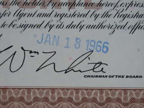 Erie Lackawanna Railroad Company, Stock Certificate, 1966, 55 Shares