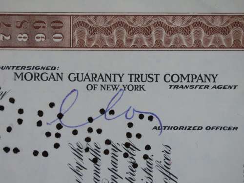 Erie Lackawanna Railroad Company, Stock Certificate, 1965, 35 Shares