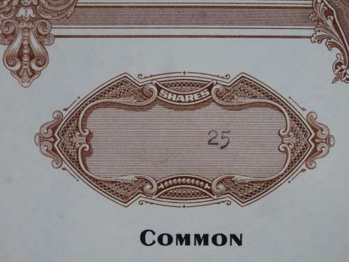 Erie Lackawanna Railroad Company, Stock Certificate, 1963, 25 Shares