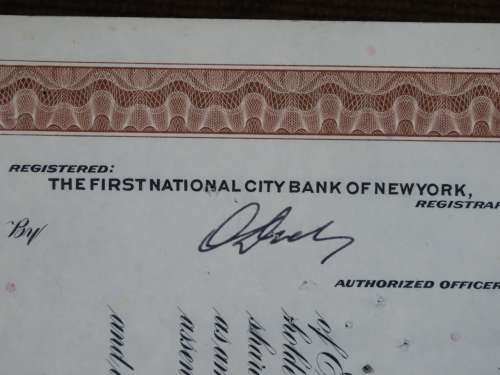 Erie Lackawanna Railroad Company, Stock Certificate, 1960, 25 Shares