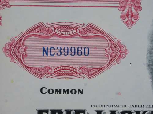 Set of Two Erie Lackawanna Railroad Company, Stock Certificates, 1962 to 1966