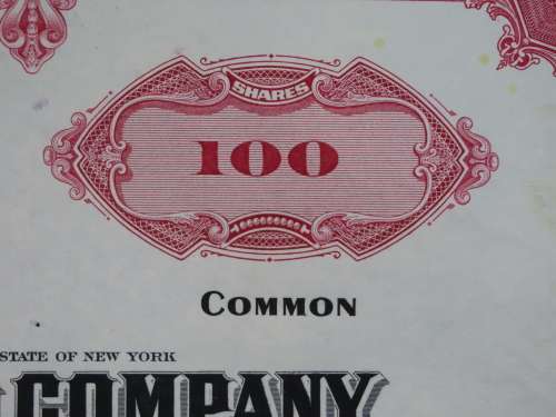 Set of Two Erie Lackawanna Railroad Company, Stock Certificates, 1962 to 1966