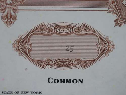 Set of Two Erie Lackawanna Railroad Company, Stock Certificates, 1962 to 1966
