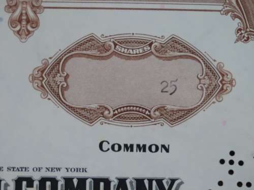 Set of Two Erie Lackawanna Railroad Company, Stock Certificates, 1962 to 1966