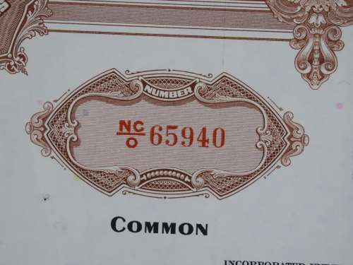 Set of Two Erie Lackawanna Railroad Company, Stock Certificates, 1962 to 1966