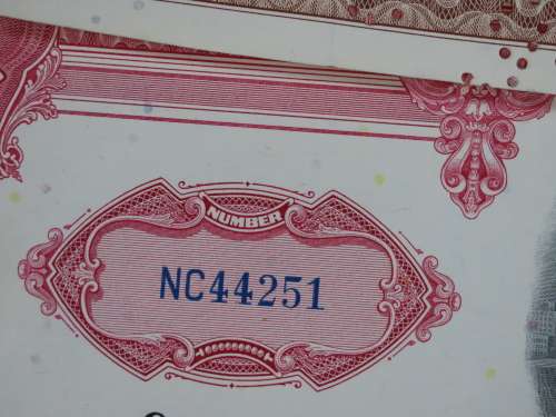 Set of Two Erie Lackawanna Railroad Company, Stock Certificates, 1962 to 1966