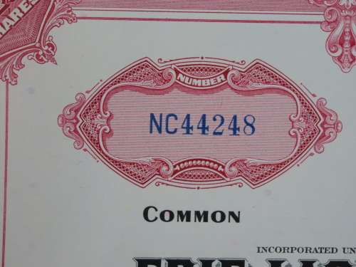 Set of Two Erie Lackawanna Railroad Company, Stock Certificates, 1962 to 1966