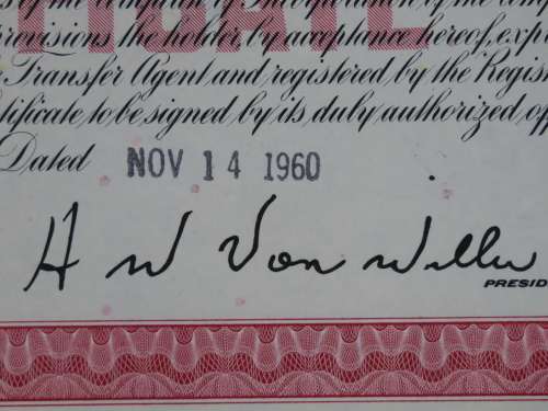 Erie Lackawanna Railroad Company, Stock Certificate, 1960 , 100 Shares