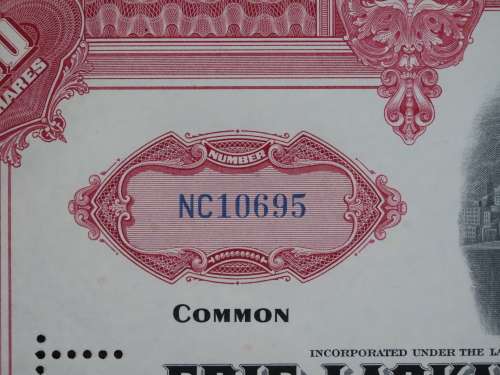 Erie Lackawanna Railroad Company, Stock Certificate, 1960 , 100 Shares