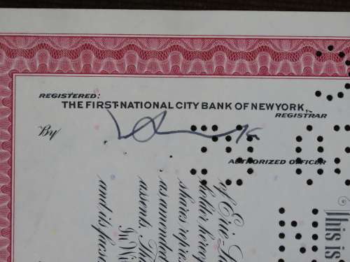 Erie Lackawanna Railroad Company, Stock Certificate, 1960 , 100 Shares