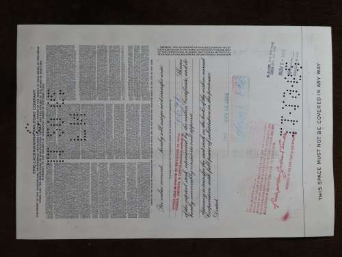 Erie Lackawanna Railroad Company, Stock Certificate, 1960 , 100 Shares