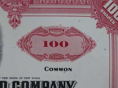 Erie Lackawanna Railroad Company, Stock Certificate, 1962 , 100 Shares