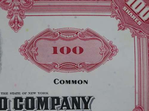 Erie Lackawanna Railroad Company, Stock Certificate, 1962 , 100 Shares