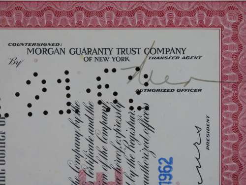 Erie Lackawanna Railroad Company, Stock Certificate, 1962 , 100 Shares