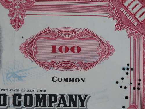 Erie Lackawanna Railroad Company, Stock Certificate, 1966 , 100 Shares